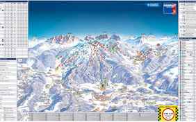 Skigebietsplan Kronplatz